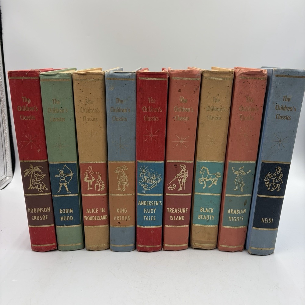 9 "The Children's Classics" 1961 Vintage Reading Series Fairytale Holt, Winston